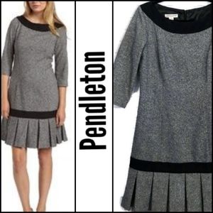 PENDLETON Wool Silk Drop Waist Dress 14.